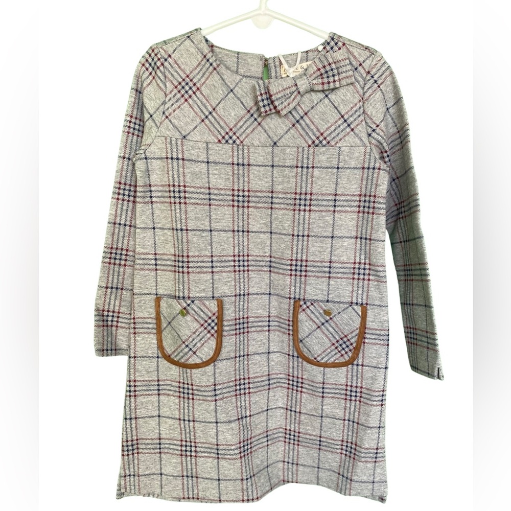 Hope & Henry Girls' Long Sleeve Dress Size 5 Brand New